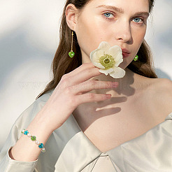 80 шт. 8 вида стеклянных бусин миллефиори&nbsp;GLAA-TA0003-43A