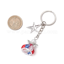 3шт стеклянный брелок-подвеска в виде ангела&nbsp;KEYC-MZ00038-03