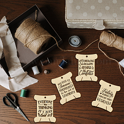 14 шт. 14 стильные фанерные доски для намотки резьбы&nbsp;WOOD-WH0060-05