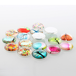 Пол круглые кабошоны X-GGLA-A002-14mm-GG