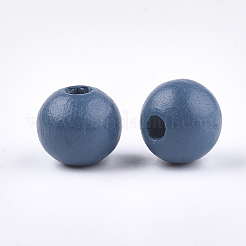 Расписные бусы из натурального дерева&nbsp;WOOD-S049-05C