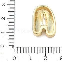 Латунные бусины с инициалами&nbsp;KK-B167-27G-01A