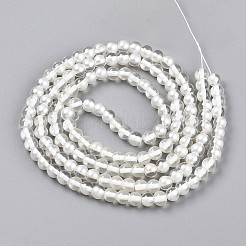 Выпечка расписные прозрачные стеклянные бусины&nbsp;X1-DGLA-N011-6mm-01