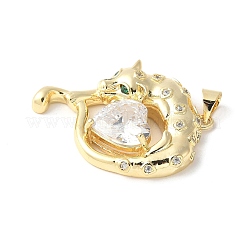 Латунные микро проложить кубического циркония подвески&nbsp;ZIRC-I071-20G