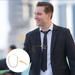 Латунный зажим для галстука&nbsp;AJEW-FG0003-09