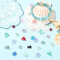 80 шт. 4 подвески из прозрачного стекла&nbsp;PALLOY-YW00153