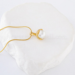 3 шт. минималистичные ожерелья из нержавеющей стали с имитацией жемчуга в форме ракушки для женщин&nbsp;RY2532