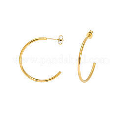 Классические серьги-гвоздики из нержавеющей стали 304 в форме буквы С&nbsp;OR5180