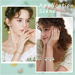 40шт 4 цвета подвески из цинкового сплава с эмалью&nbsp;ENAM-SC0009-96