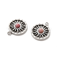 Солнечные обереги из натурального родонита&nbsp;STAS-B074-05P-01