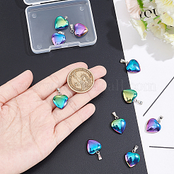 10 шт. подвески из синтетического гематита с гальваническим покрытием&nbsp;G-NB0003-57