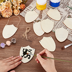 40 шт. незаконченных деревянных подвесных украшений&nbsp;AJEW-GA0009-11