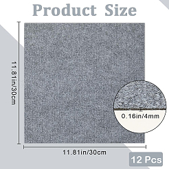 12 шт. квадратная самоклеящаяся полиэфирная ковровая лента&nbsp;DIY-CN0003-45D