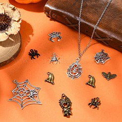 40 шт. 4-х цветные подвески из сплава на тему Хэллоуина&nbsp;FIND-YW0006-35