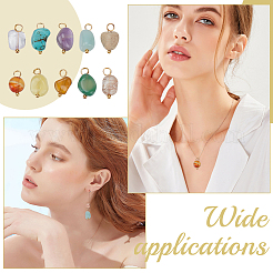 100шт 10 стиля натуральные подвески из драгоценных камней&nbsp;PALLOY-PH01901