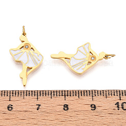 Подвески из нержавеющей стали 304 с эмалью&nbsp;STAS-N115-01A-G