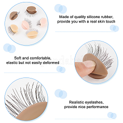 6 пара сменных силиконовых век 3 цветов для век манекен-головы&nbsp;MRMJ-GA0001-20