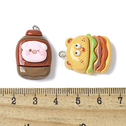 16шт 16 стиля непрозрачные подвески из смолы&nbsp;LS-RESI-V001-03