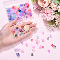 160шт 8 цвета акриловые колпачки для бусин&nbsp;SACR-YW0001-78