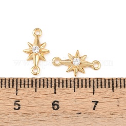 Латунные подвески из прозрачного кубического циркония&nbsp;KK-H524-14G