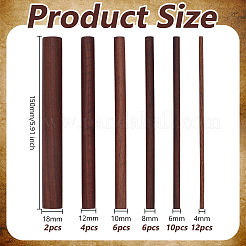 40 шт. 6 вида деревянных палочек для поделок&nbsp;WOOD-OC0004-25