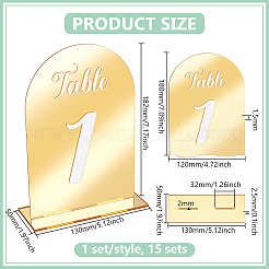 15 шт. 15 стиля&nbsp;AJEW-WA0001-49