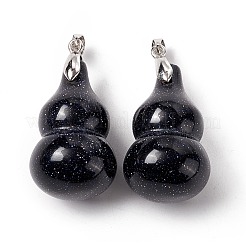 Синтетический синий авантюрин подвески&nbsp;G-G846-02P-02