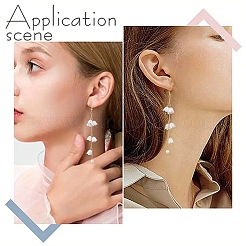 Латунные серьги обруча&nbsp;EJEW-YW00004