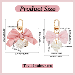 4 шт. 2 стиля подвесных украшений из сплава&nbsp;KEYC-SP0001-25C