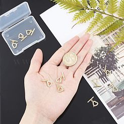 Латунные застежки-молнии из прозрачного кубического циркония&nbsp;KK-NB0002-37G-NF