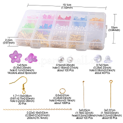 Набор для изготовления сережек с подвесками в виде цветов своими руками&nbsp;DIY-FS0004-40