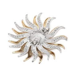 Броши из сплава подсолнечника со стразами для рюкзака clothesdouble&nbsp;LS-PALLOY-D361-12GP