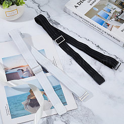 2 шт. двухцветный простой полиэстеровый ремень для рубашки AJEW-FH00004-17B