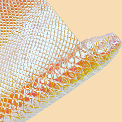 Лазерная ткань из искусственной кожи&nbsp;DIY-WH20032-57G