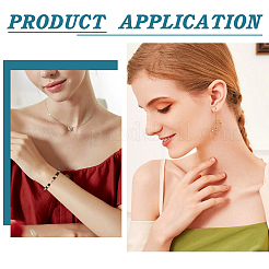 40шт 2 стиля латунная бусина&nbsp;KK-NB0003-47G