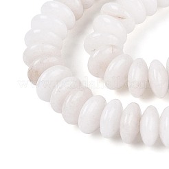 Бусины из натурального белого нефрита&nbsp;G-T144-49A-01