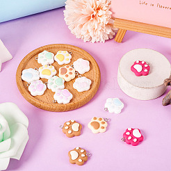 Набор для изготовления висячих серег из смолы с отпечатком кошачьей лапы своими руками&nbsp;DIY-TA0009-51