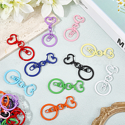 20 шт. 10 цвета железные застежки для брелка&nbsp;FIND-SC0017-35