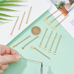 30 шт. 3 стиля удлинитель цепи из нержавеющей стали 304&nbsp;STAS-DC0016-78G