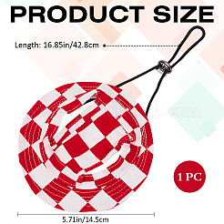 Милая хлопковая шапка с узором «тартан» для собак и кошек&nbsp;AJEW-WH20010-80A