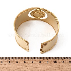 Браслеты-манжеты из нержавеющей стали 304 с эмалью для женщин&nbsp;LS-BJEW-B166-02G