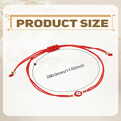 1шт сплав браслет от сглаза&nbsp;BJEW-LP0002-33