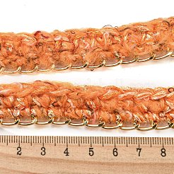 Кружевная отделка из полиэстера крючком&nbsp;OCOR-Q058-04B