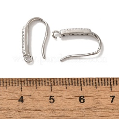 Стойка покрытие латунь микропаве прозрачный кубический цирконий крючки для сережек&nbsp;KK-A231-07P