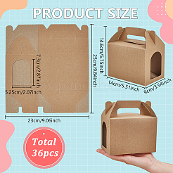 Складные бумажные мини-коробочки для торта&nbsp;CON-WH0089-169