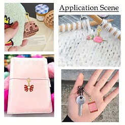 Подвесные украшения из эмали из сплава 12 шт.&nbsp;HJEW-FS00078-02