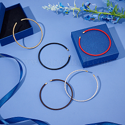 5шт. 5-х цветная плетеная проволока из нержавеющей стали 304 для изготовления браслета&nbsp;MAK-UN0001-34