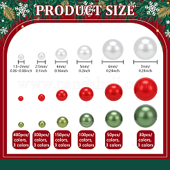 3040 шт. Искусственный жемчуг акриловые бусины&nbsp;OACR-PH0004-50