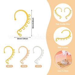 30шт 3 цвета сплава ушные манжеты выводы&nbsp;FIND-TA0004-49