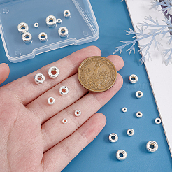 24 шт. 6 стиля 925 бусины-разделители из стерлингового серебра&nbsp;STER--PH0001-25